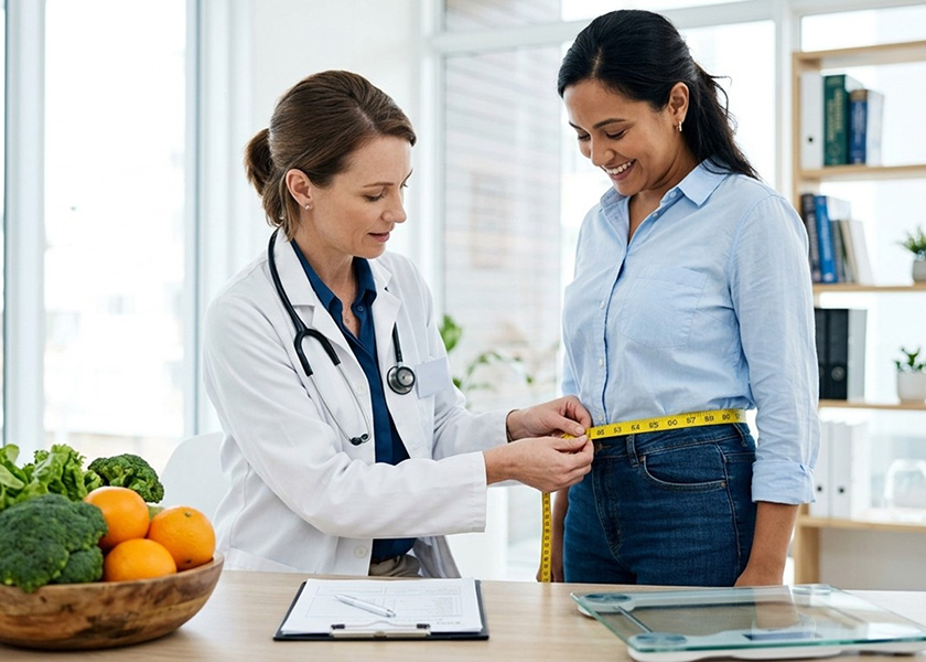 medical director weight loss clinic NP and patient